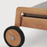 Jack outdoor adjustable lounger frame - teak White Cliff Studio Outdoor Chaise