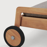 Jack outdoor adjustable lounger frame - teak White Cliff Studio Outdoor Chaise