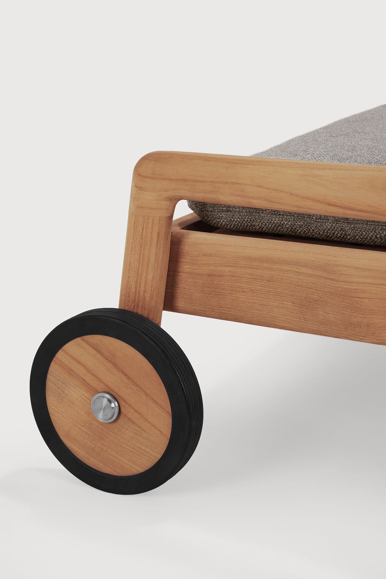 Jack outdoor adjustable lounger frame - teak White Cliff Studio Outdoor Chaise