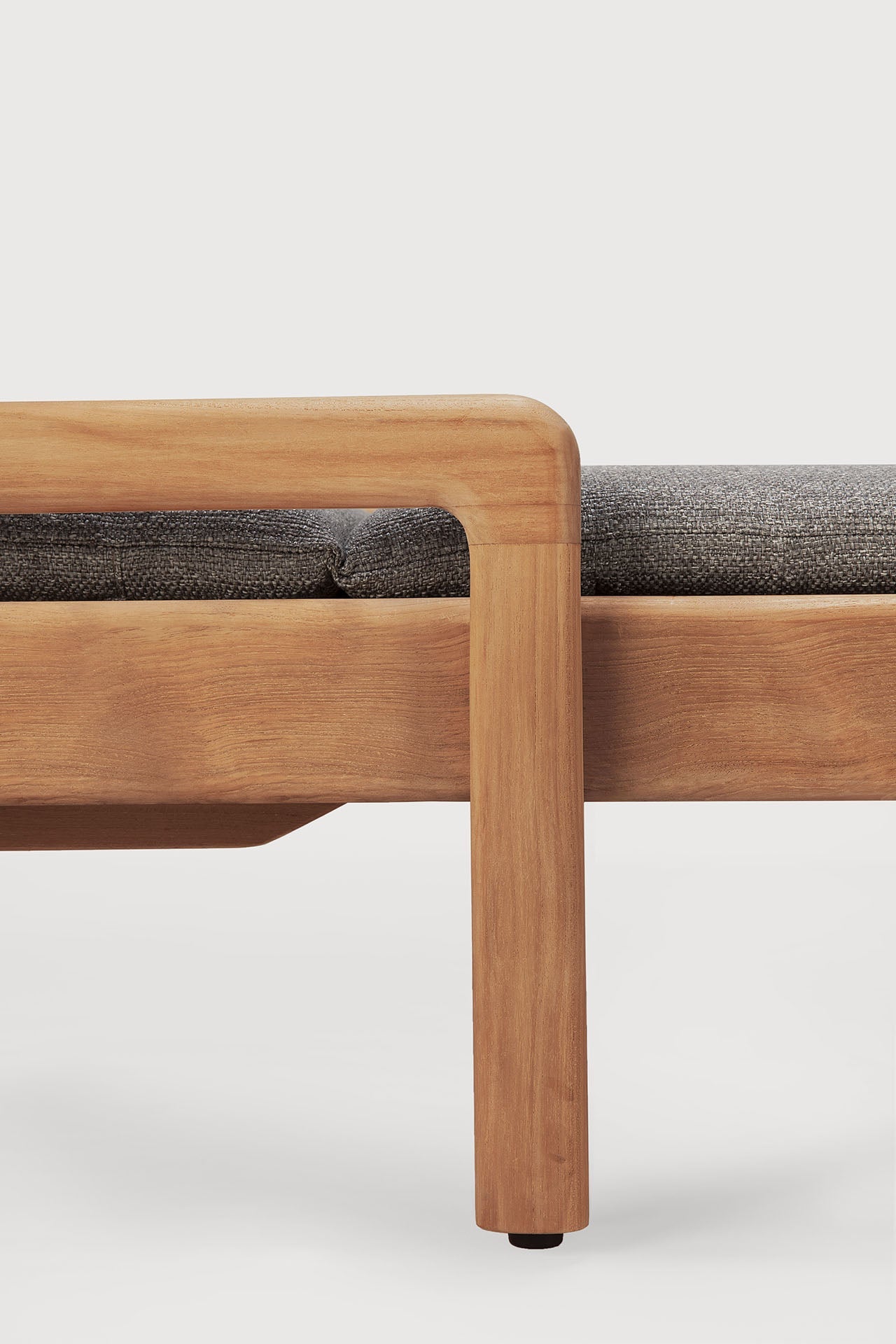 Jack outdoor adjustable lounger frame - teak White Cliff Studio Outdoor Chaise