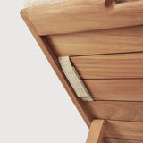 Jack outdoor adjustable lounger frame - teak White Cliff Studio Outdoor Chaise