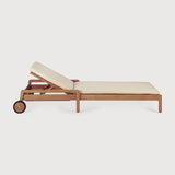 Jack outdoor adjustable lounger frame - teak White Cliff Studio Outdoor Chaise