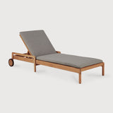 Jack outdoor adjustable lounger frame - teak White Cliff Studio Outdoor Chaise