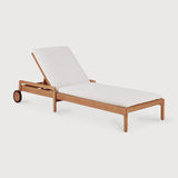 Jack outdoor adjustable lounger frame - teak White Cliff Studio Outdoor Chaise