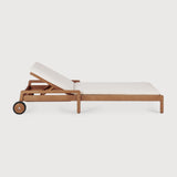 Jack outdoor adjustable lounger frame - teak White Cliff Studio Outdoor Chaise