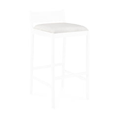 Jack outdoor bar stool cushion - Off White fabric White Cliff Studio Outdoor Bar Stool