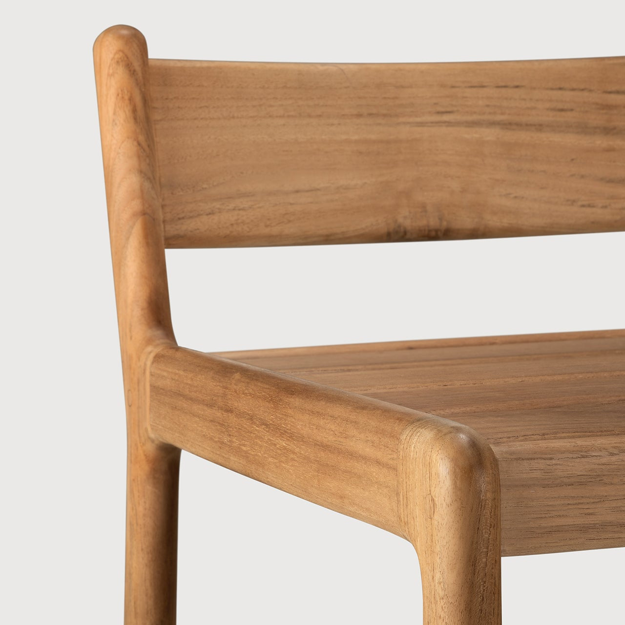 Jack outdoor bar stool - teak White Cliff Studio Outdoor Bar Stool