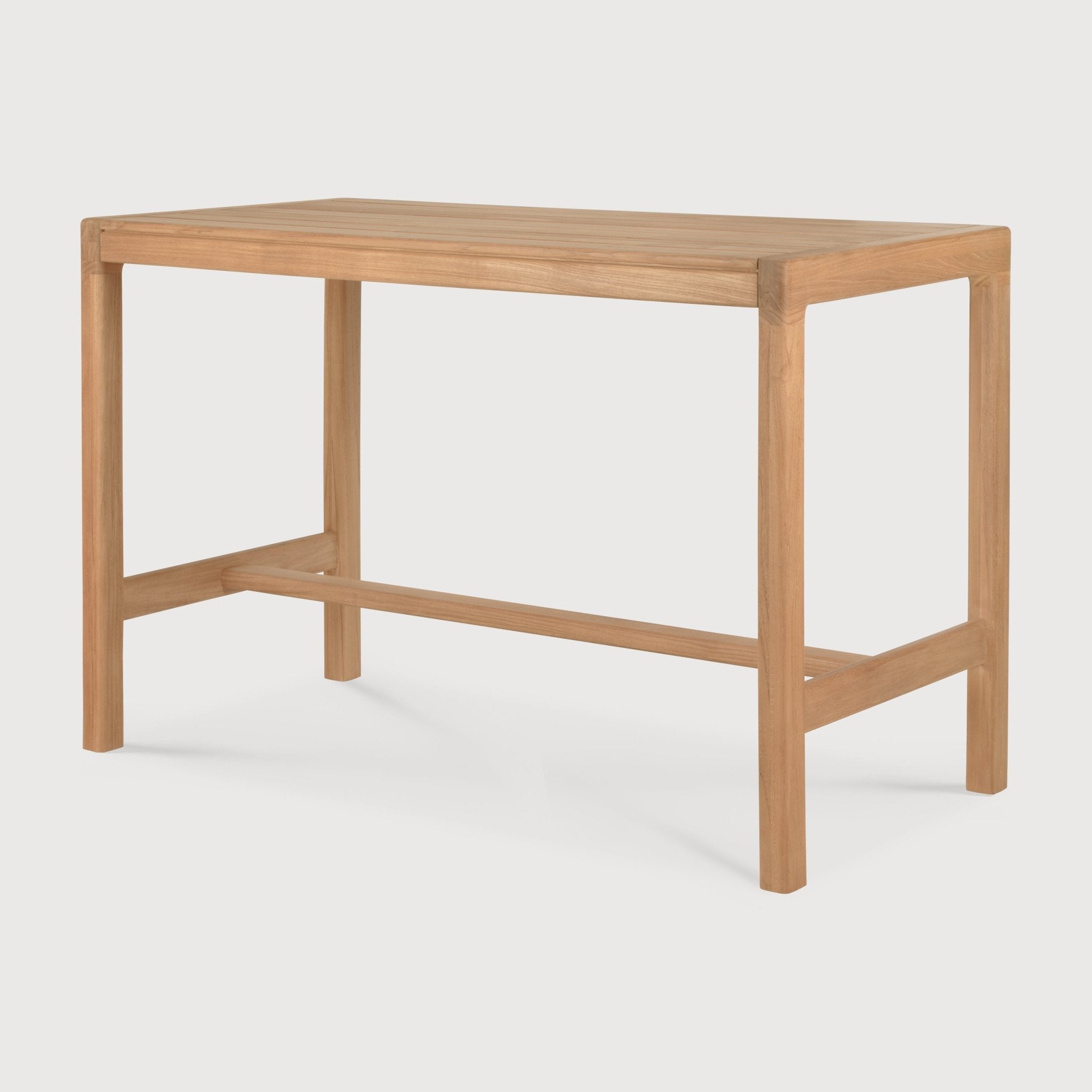 Jack outdoor bar table - teak - rectangular White Cliff Studio Outdoor Bar Table