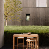 Jack outdoor bar table - teak - rectangular White Cliff Studio Outdoor Bar Table