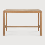 Jack outdoor bar table - teak - rectangular White Cliff Studio Outdoor Bar Table