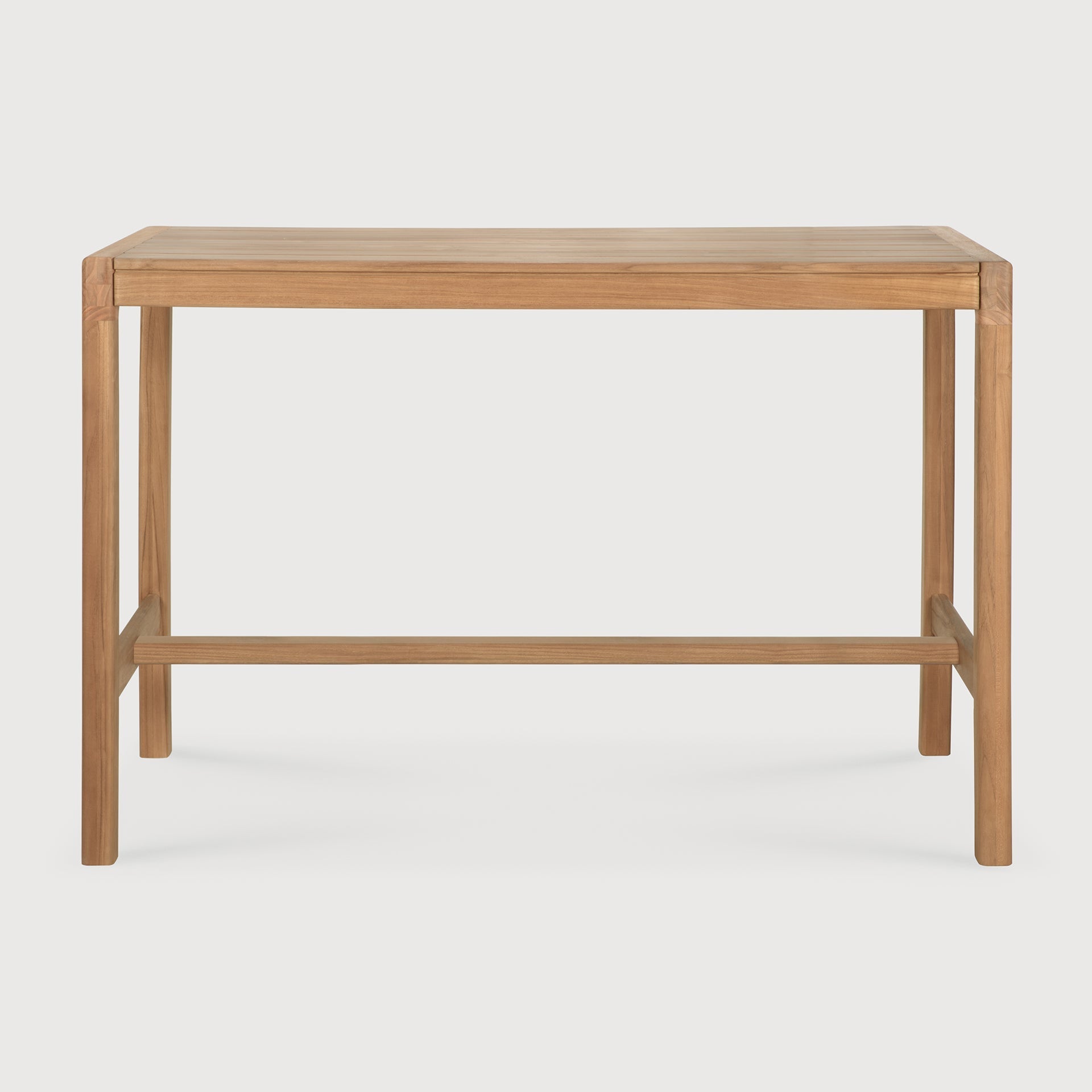 Jack outdoor bar table - teak - rectangular White Cliff Studio Outdoor Bar Table