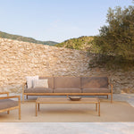 Jack outdoor coffee table - teak - rectangular White Cliff Studio Outdoor Coffee Table