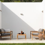 Jack outdoor coffee table - teak - rectangular White Cliff Studio Outdoor Coffee Table