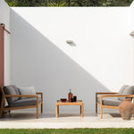 Jack outdoor coffee table - teak - rectangular White Cliff Studio Outdoor Coffee Table