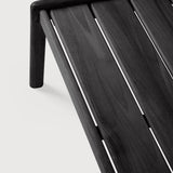 Jack outdoor coffee table - varnished teak - black - rectangular White Cliff Studio Outdoor Coffee Table