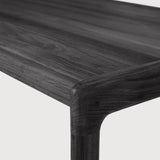 Jack outdoor coffee table - varnished teak - black - rectangular White Cliff Studio Outdoor Coffee Table