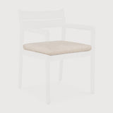 Jack outdoor dining chair cushion - Natural fabric White Cliff Studio Outdoor Dining Chair