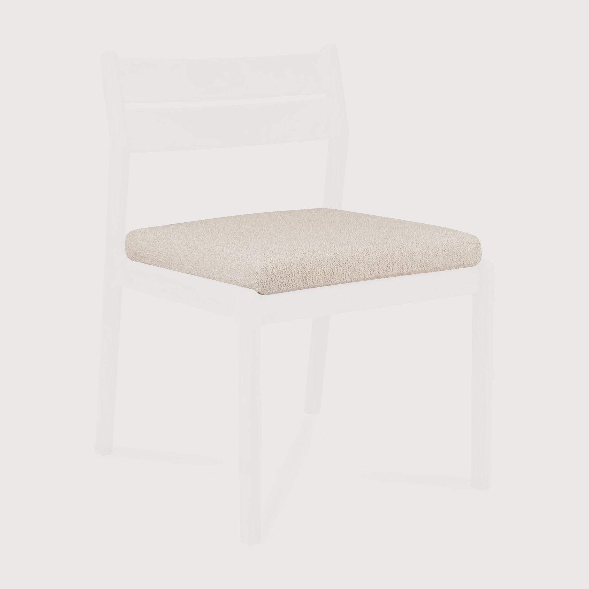 Jack outdoor dining chair cushion - Natural fabric White Cliff Studio Outdoor Dining Chair