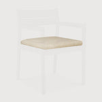 Jack outdoor dining chair cushion - Natural fabric White Cliff Studio Outdoor Dining Chair