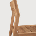 Jack outdoor dining chair frame - teak White Cliff Studio Outdoor Dining Chair