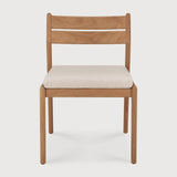 Jack outdoor dining chair - teak - Natural fabric White Cliff Studio Outdoor Dining Chair