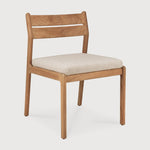 Jack outdoor dining chair - teak - Natural fabric White Cliff Studio Outdoor Dining Chair