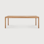 Jack outdoor dining table - teak - rectangular White Cliff Studio Outdoor Dining Table