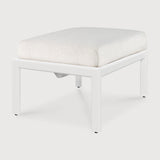 Jack outdoor footstool - aluminium - white - Off White fabric White Cliff Studio Outdoor Ottoman