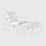 Jack outdoor footstool - aluminium - white - Off White fabric White Cliff Studio Outdoor Ottoman