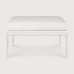 Jack outdoor footstool - aluminium - white - Off White fabric White Cliff Studio Outdoor Ottoman