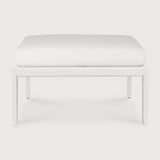 Jack outdoor footstool - aluminium - white - Off White fabric White Cliff Studio Outdoor Ottoman