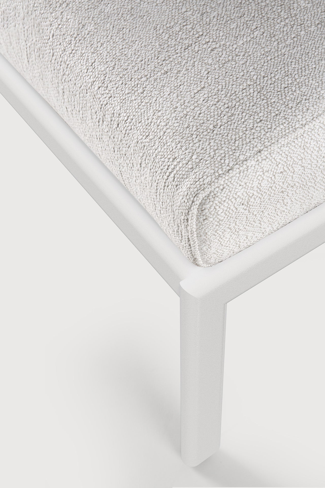 Jack outdoor footstool - aluminium - white - Off White fabric White Cliff Studio Outdoor Ottoman