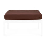 Jack outdoor footstool cushion - Burgundy fabric White Cliff Studio Outdoor Ottoman