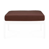 Jack outdoor footstool cushion - Burgundy fabric White Cliff Studio Outdoor Ottoman