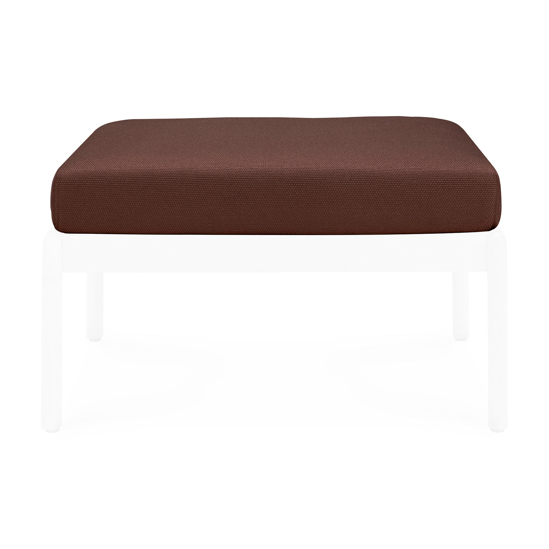 Jack outdoor footstool cushion - Burgundy fabric White Cliff Studio Outdoor Ottoman