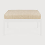 Jack outdoor footstool cushion - Natural fabric White Cliff Studio Outdoor Ottoman