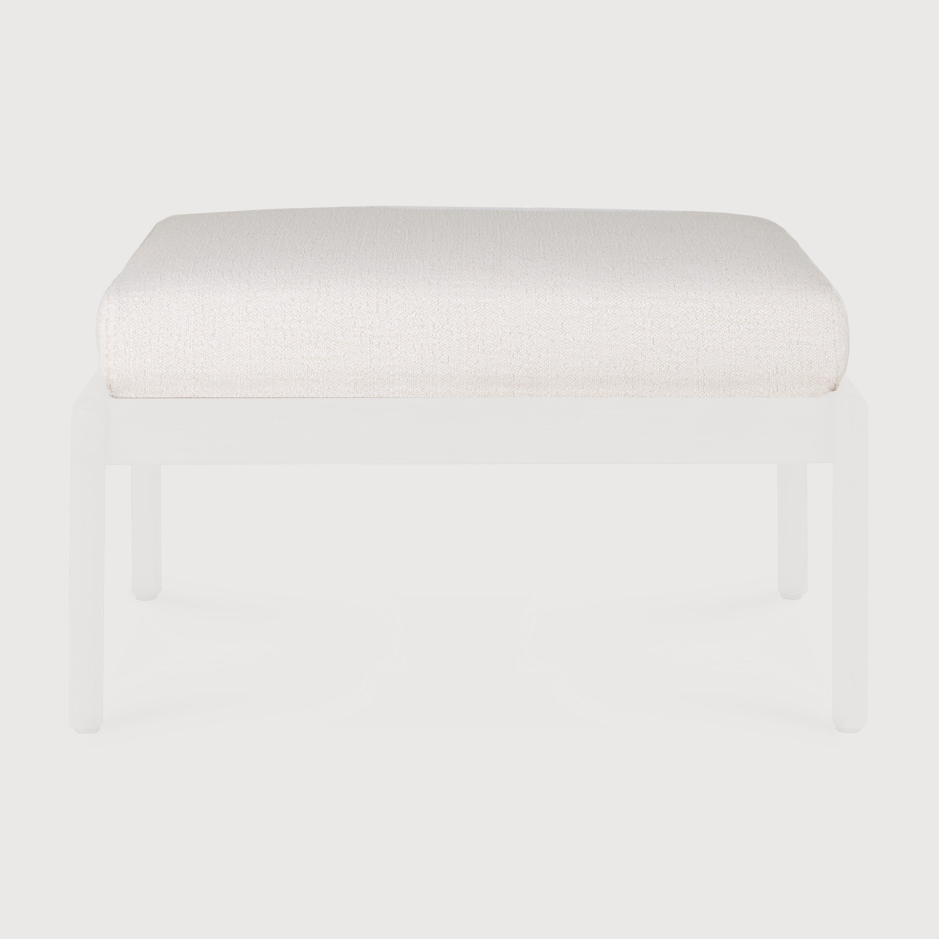 Jack outdoor footstool cushion - Off White fabric White Cliff Studio Outdoor Ottoman