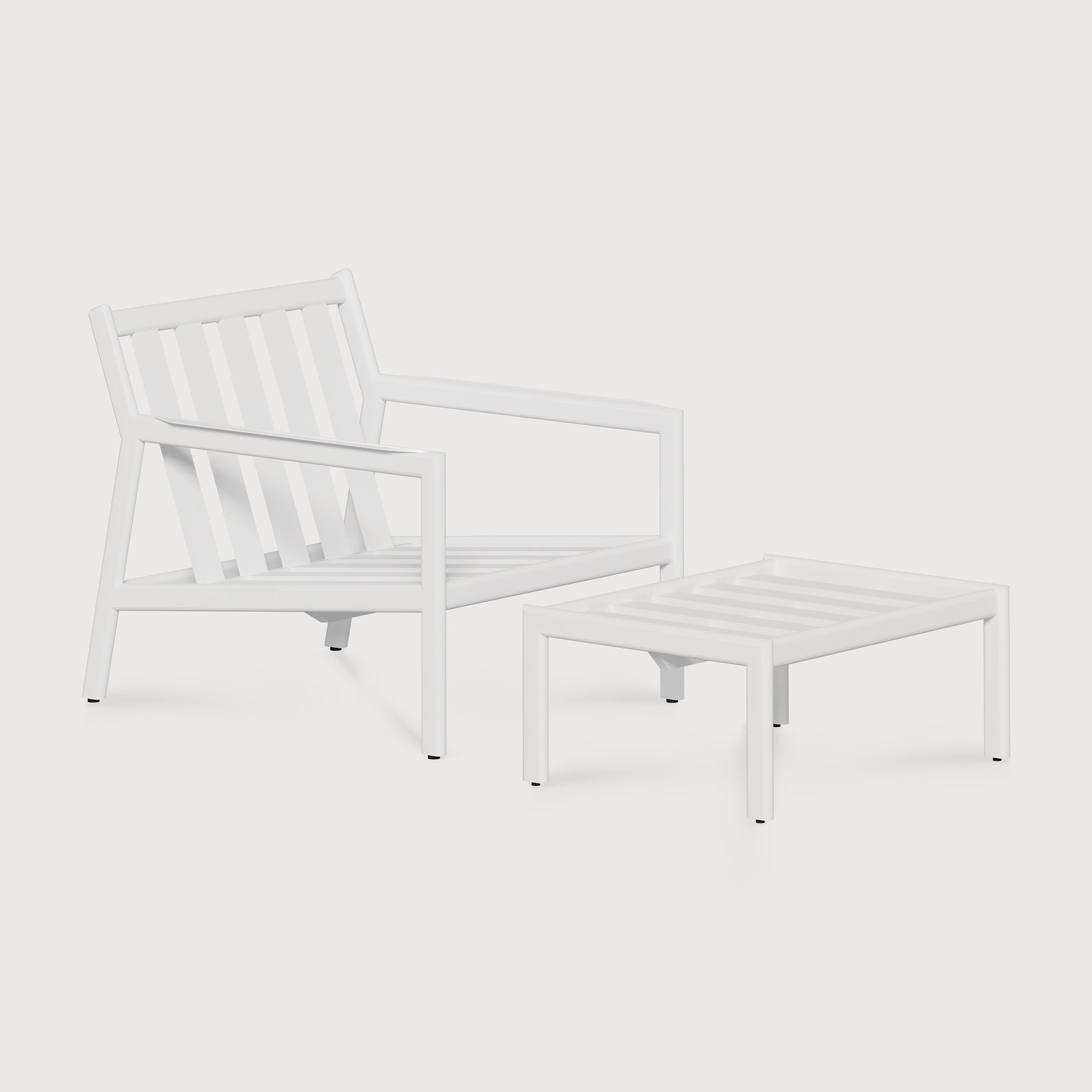 Jack Outdoor Footstool Frame White Cliff Studio Outdoor Ottomans
