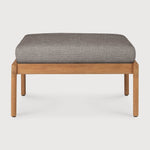 Jack outdoor footstool - teak - Mocha fabric White Cliff Studio Outdoor Ottoman