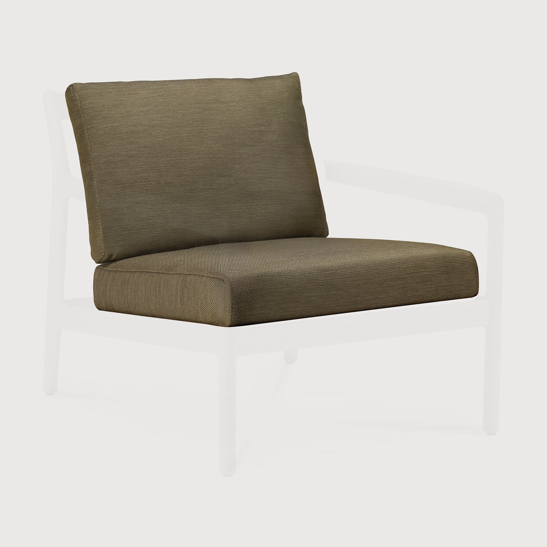 Jack outdoor lounge chair cushion set - Green fabric White Cliff Studio Outdoor Lounge Chair