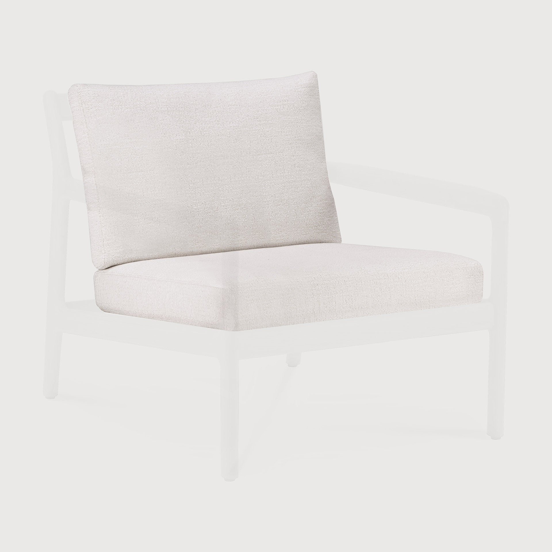 Jack outdoor lounge chair cushion set - Off White fabric White Cliff Studio Outdoor Lounge Chair