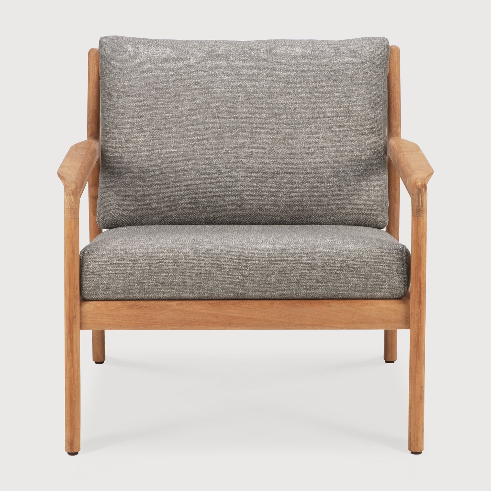 Jack outdoor lounge chair - teak - Mocha fabric White Cliff Studio Outdoor Lounge Chair