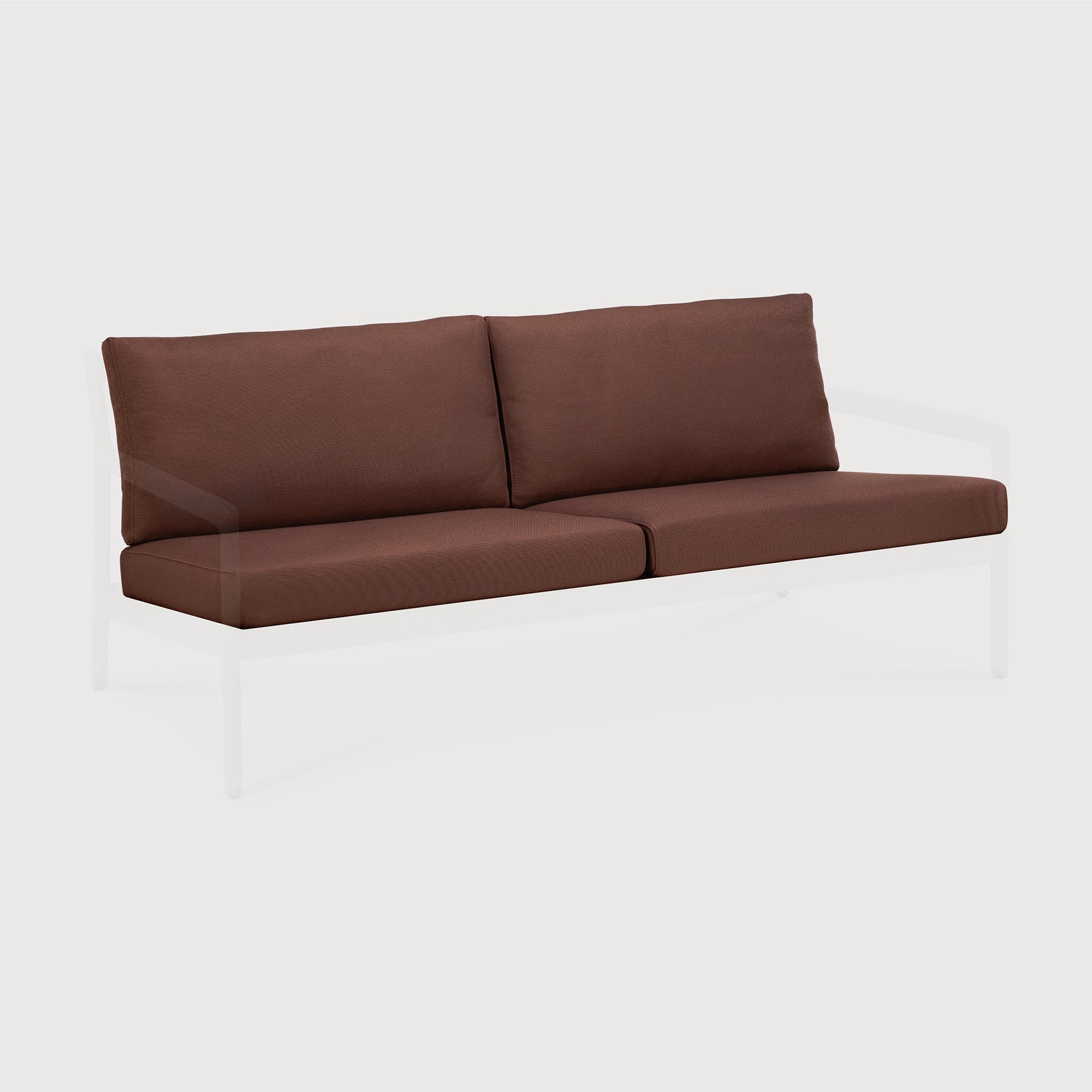 Jack outdoor sofa 2+ seater cushion set - Burgundy fabric White Cliff Studio Outdoor Sofa