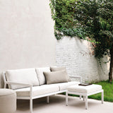 Jack outdoor sofa - aluminium - white - Off White fabric - 2+ seater White Cliff Studio Outdoor Sofa