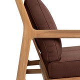 Jack outdoor sofa - teak - Burgundy fabric - 2+ seater White Cliff Studio Outdoor Sofa