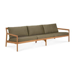 Jack outdoor sofa - teak - Green fabric - 3+ seater White Cliff Studio Outdoor Sofa