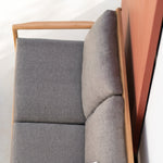 Jack outdoor sofa - teak - Mocha fabric - 2+ seater White Cliff Studio Outdoor Sofa