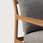 Jack outdoor sofa - teak - Mocha fabric - 3+ seater White Cliff Studio Outdoor Sofa