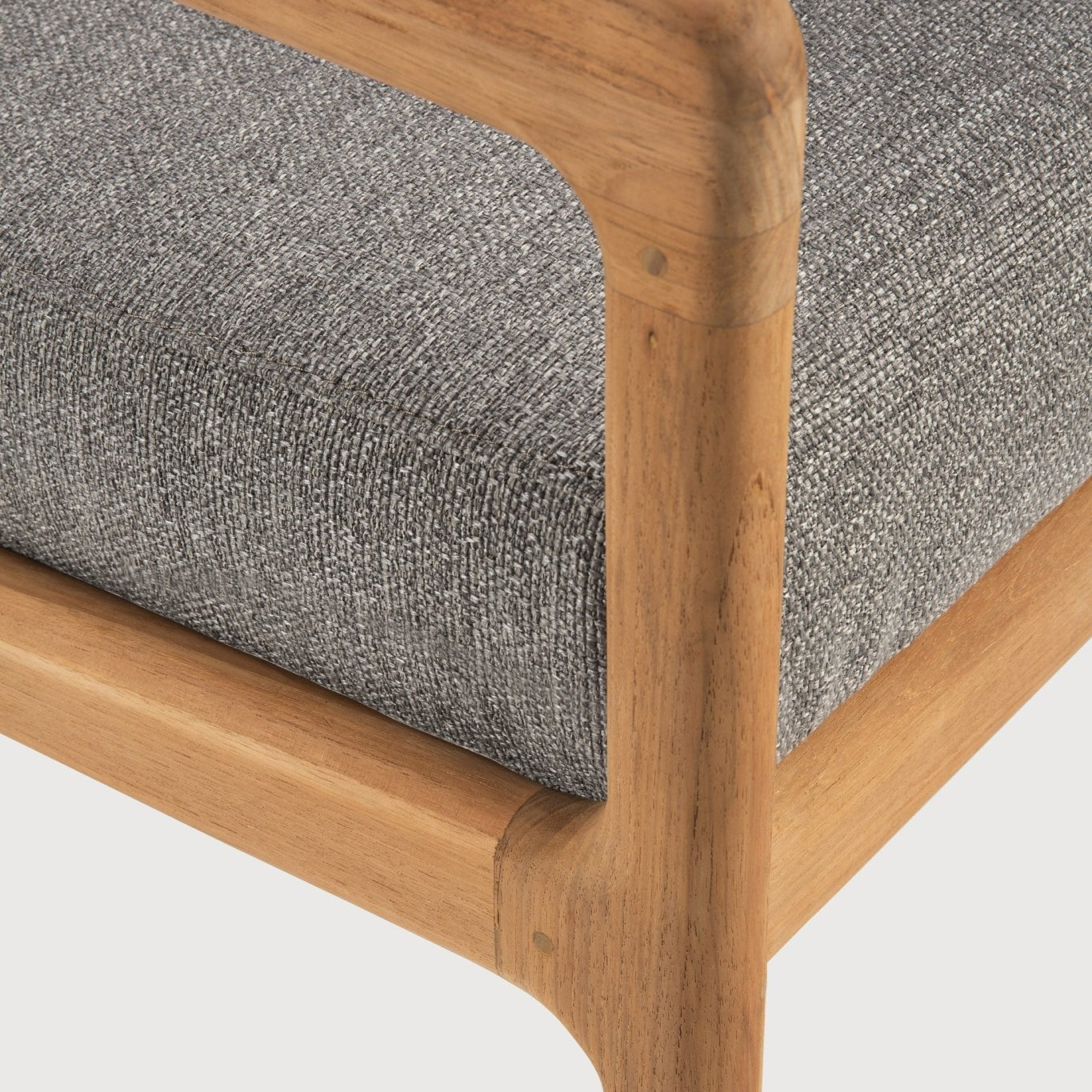 Jack outdoor sofa - teak - Mocha fabric - 3+ seater White Cliff Studio Outdoor Sofa