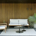 Jack outdoor sofa - teak - Natural fabric - 2+ seater White Cliff Studio Outdoor Sofa